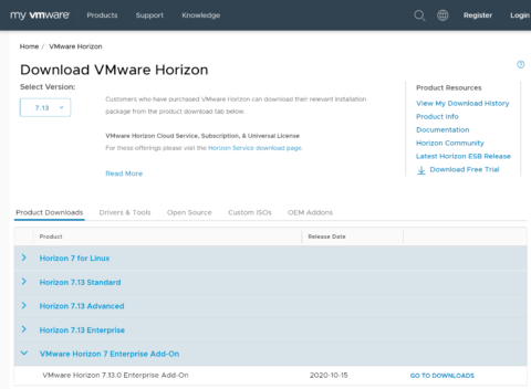 vmware horizon client download 5.4.3
